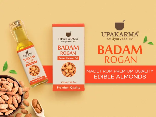 Badam Rogan Sweet Almond Oil For Skin Hair Upakarma Ayurveda