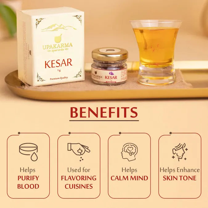 Combo Pack of Shilajit Resin 20g, Kesar 1g, Ashwagandha 90 Capsules