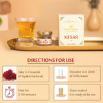 Upakarma Combo Pack of Shilajit / Shilajeet Resin 20g and Kashmiri Kesar 1g