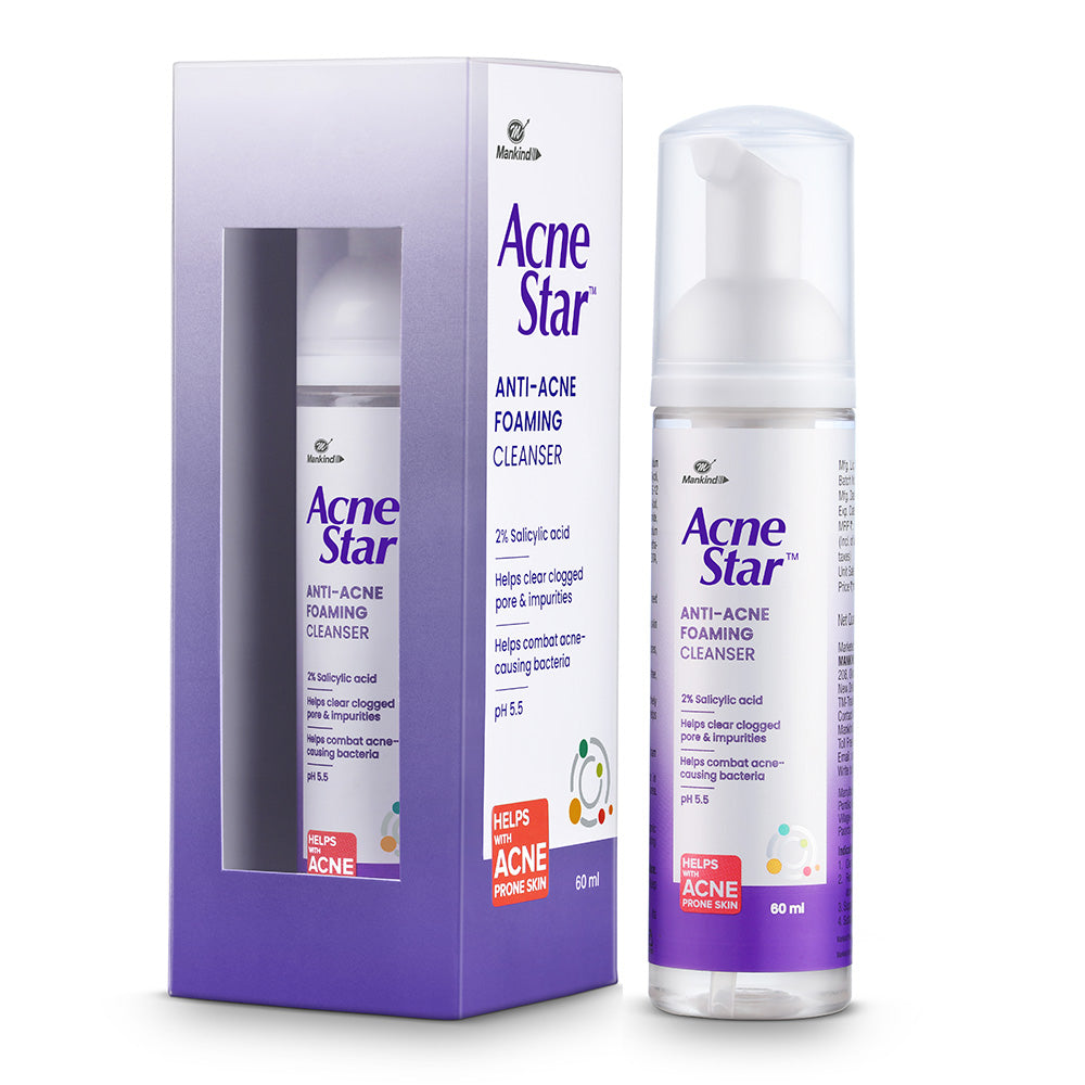 Acne star anti acne foaming cleanser | Salicylic Acid | 60ml