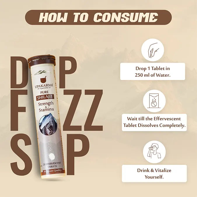 how to consume shilajit effervescent