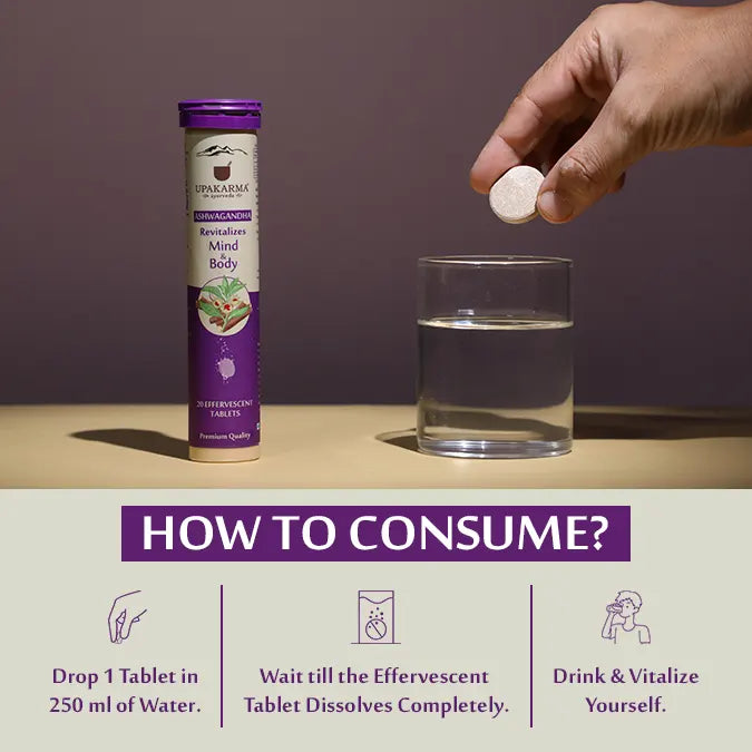 Combo Pack of Shilajit Effervescent Blueberry Flavour & Ashwagandha Effervescent