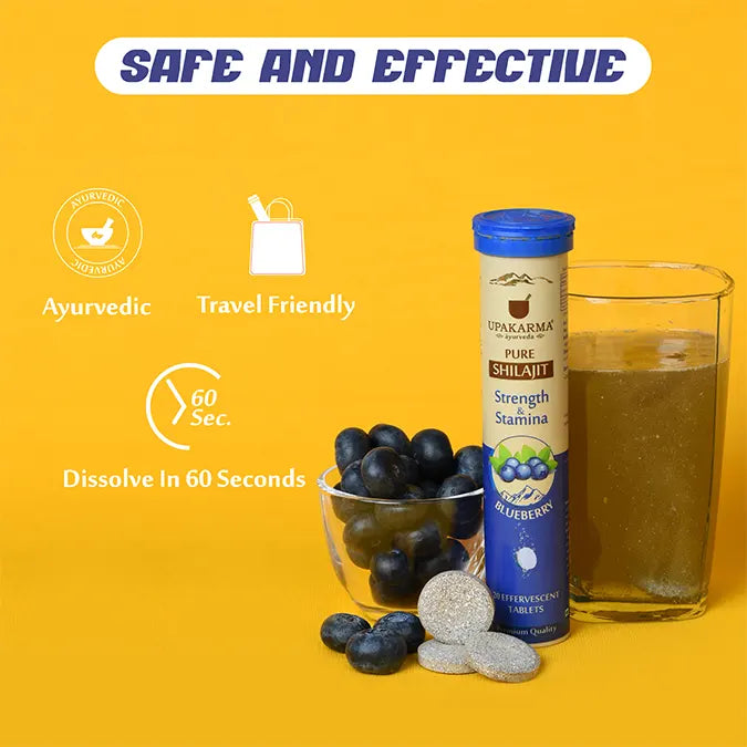 shilajit effervescent blueberry