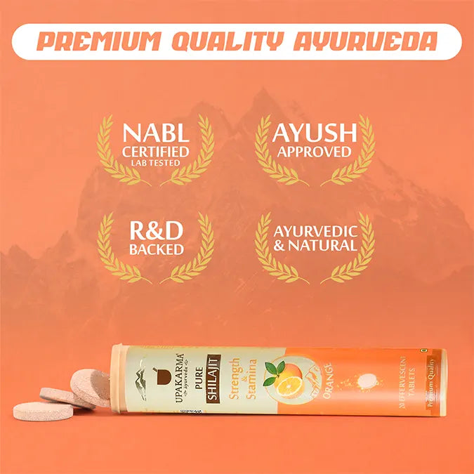 Combo Pack of Shilajit Resin 10g & Shilajit Effervescent Orange Flavor