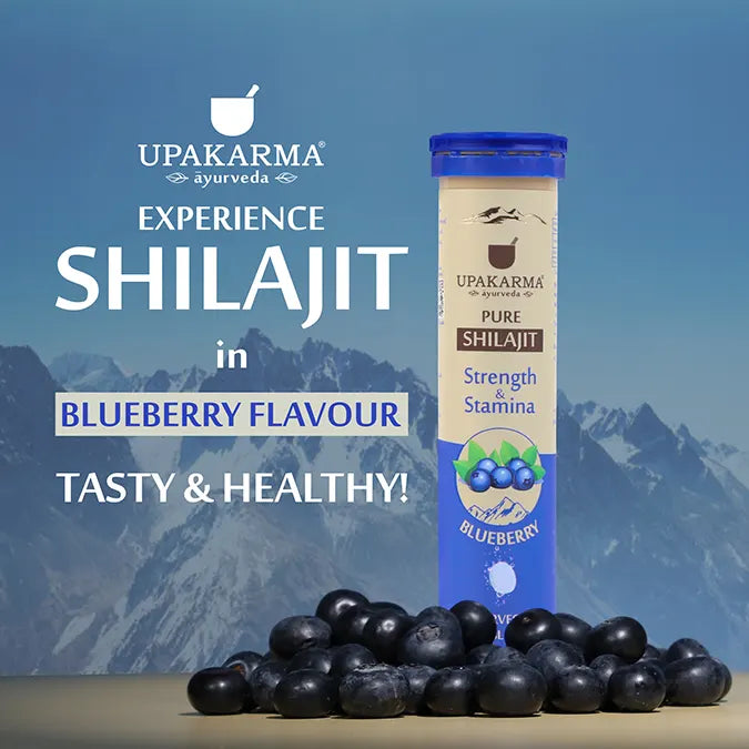 Pure Shilajit Effervescent Tablets- Blueberry Flavour Pack of 2