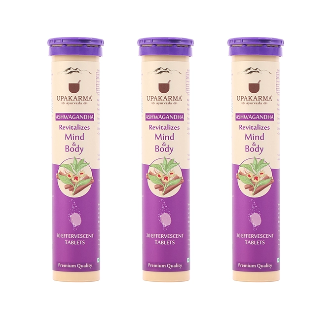 Upakarma Ashwagandha Effervescent - 20 Tablets