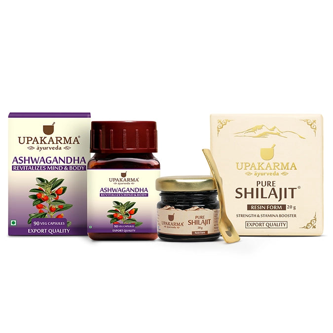 Ashwagandha Capsule & Shilajit Resin 20g combo