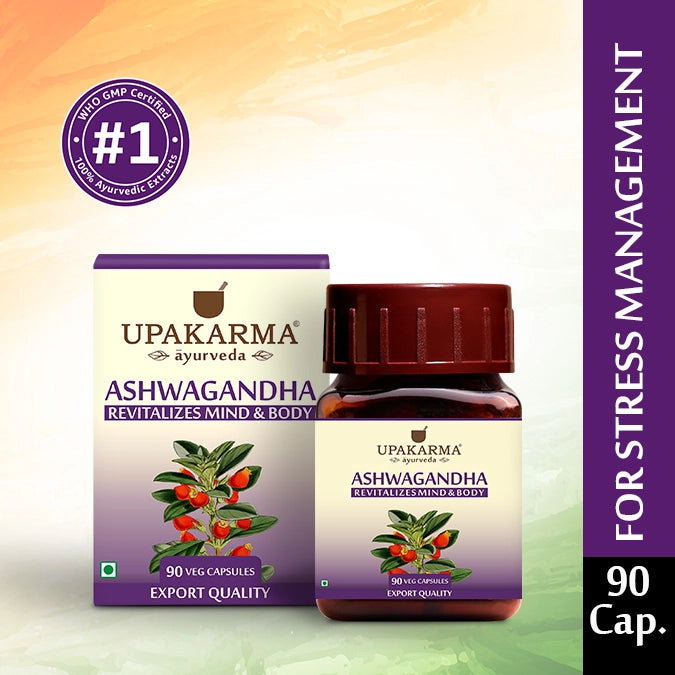 Pure Ashwagandha Capsules 500mg - Revitalizes Mind & Body
