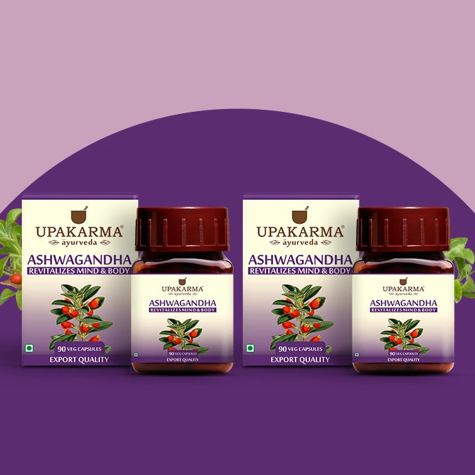 Upakarma Pure Ashwagandha Capsules - 500mg (90 Capsules)