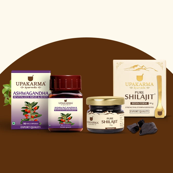 Daily Energy & Stress Relief Pack with Shilajit & Ashwagandha