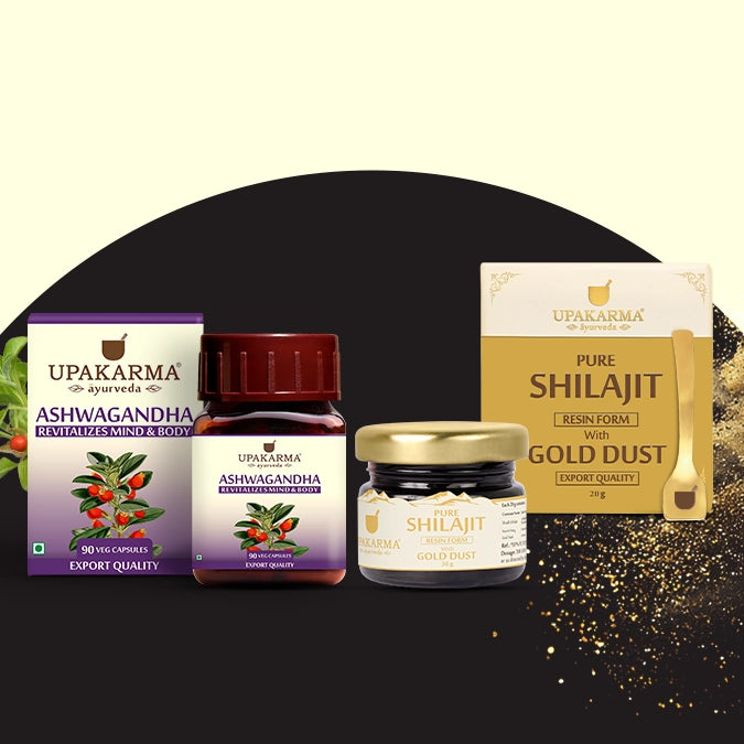 Combo - Shilajit Gold Dust 20g & Ashwagandha Capsules
