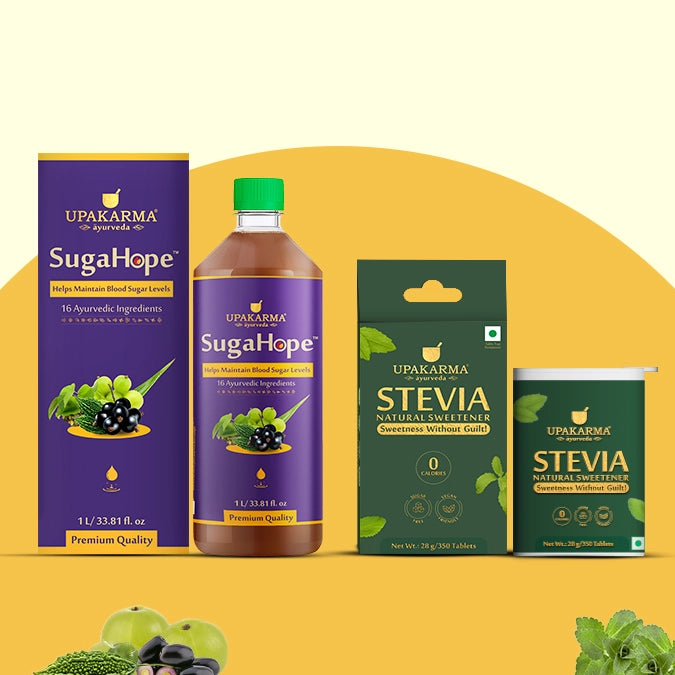 Daily Sugar Management Combo Pack with Sugahope & Stevia