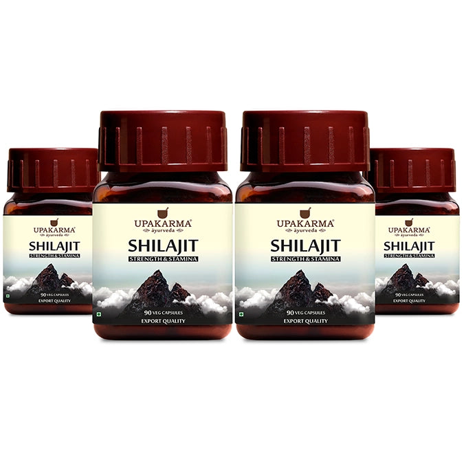 Upakarma Pure Shilajit Capsules - 500mg (90 Capsules)