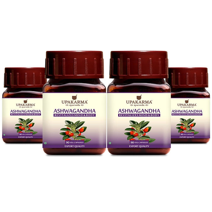 Upakarma Pure Ashwagandha Capsules - 500mg (90 Capsules)