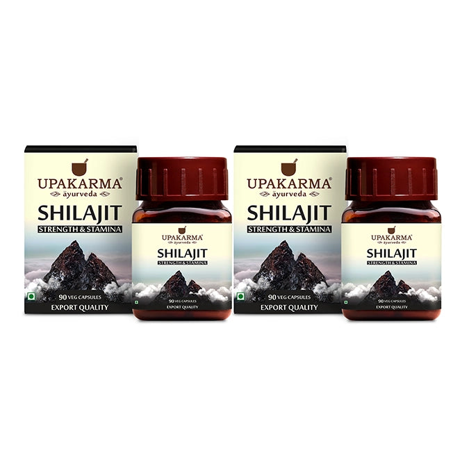 Upakarma Pure Shilajit Capsules - 500mg (90 Capsules)