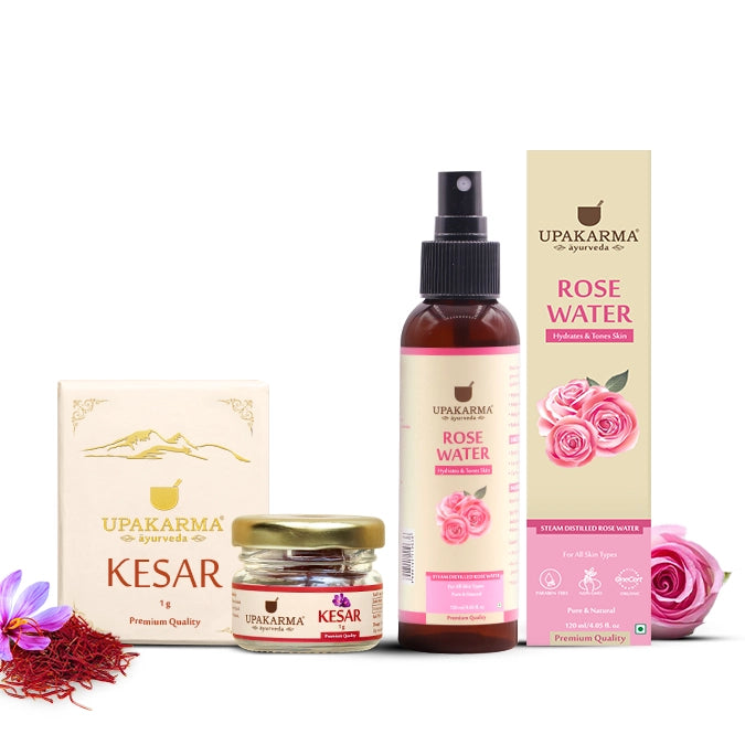 Combo Pack Of Rose Water & Kesar 1g