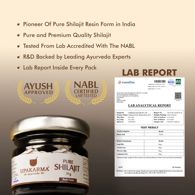 LAB Certified Shilajit Resin