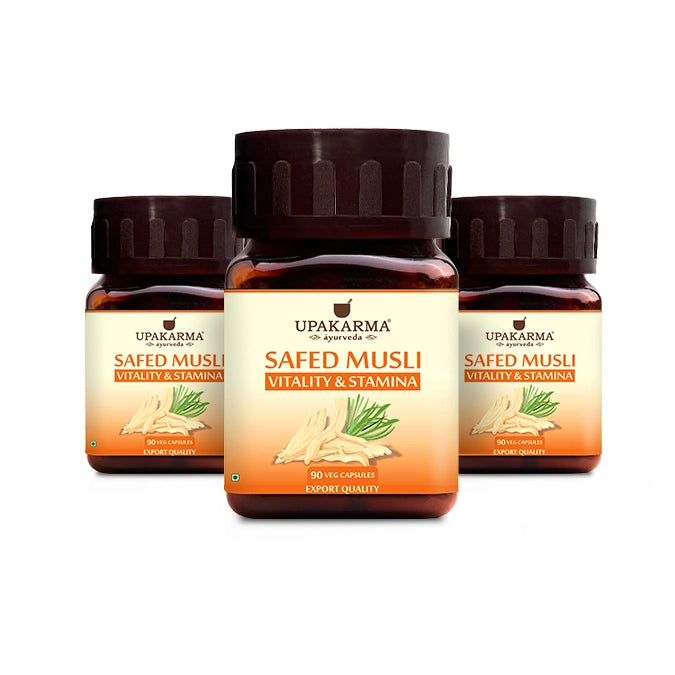 Upakarma Safed Musli Capsules - 500mg (90 Capsules)