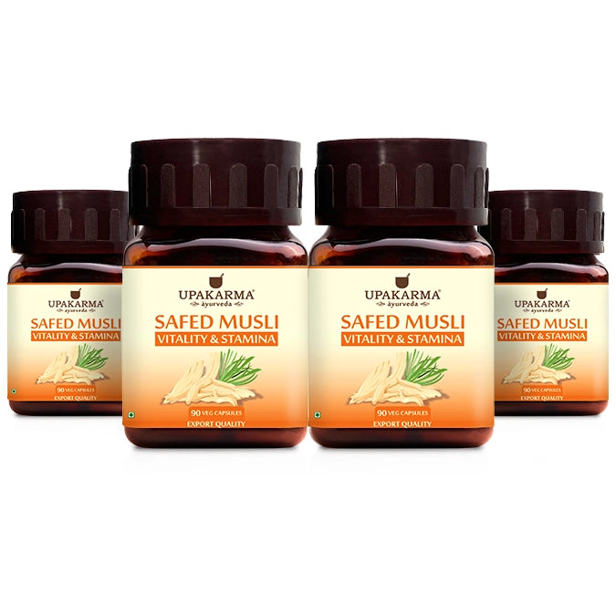 Upakarma Safed Musli Capsules - 500mg (90 Capsules)