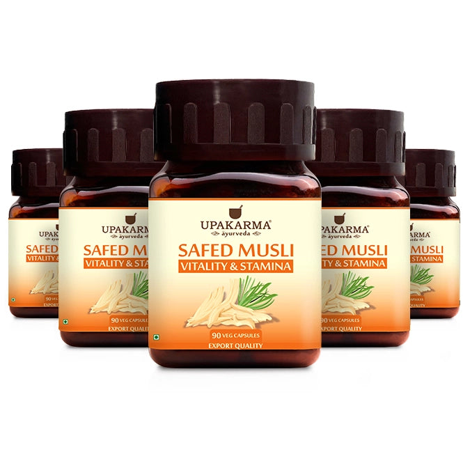 Upakarma Safed Musli Capsules - 500mg (90 Capsules)