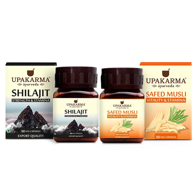 combo pack of shilajit capsule and safed musli capsule