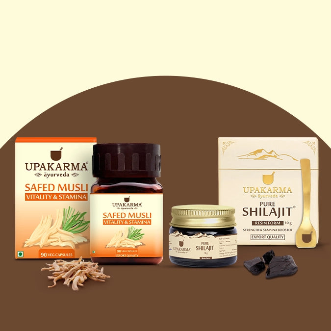 A Complete Pack to Boost Strength, Stamina & Vitality with Shilajit & Safed Musli
