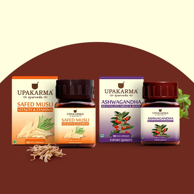 Performance & Mind Wellness Pack with Safed Musli & Ashwagandha