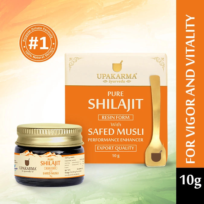 Pure Shilajit Resin with Safed Musli 10g - Performance Enhancer