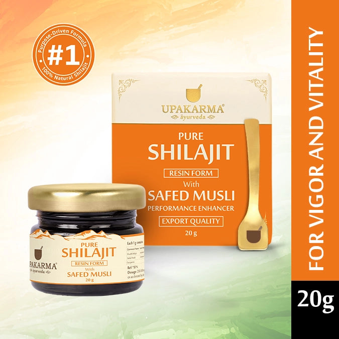 Pure Shilajit Resin with Safed Musli 20g - Performance Enhancer