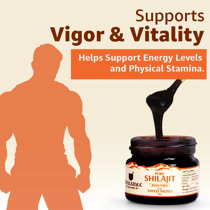 benefits of shilajit with safed musli in resin form