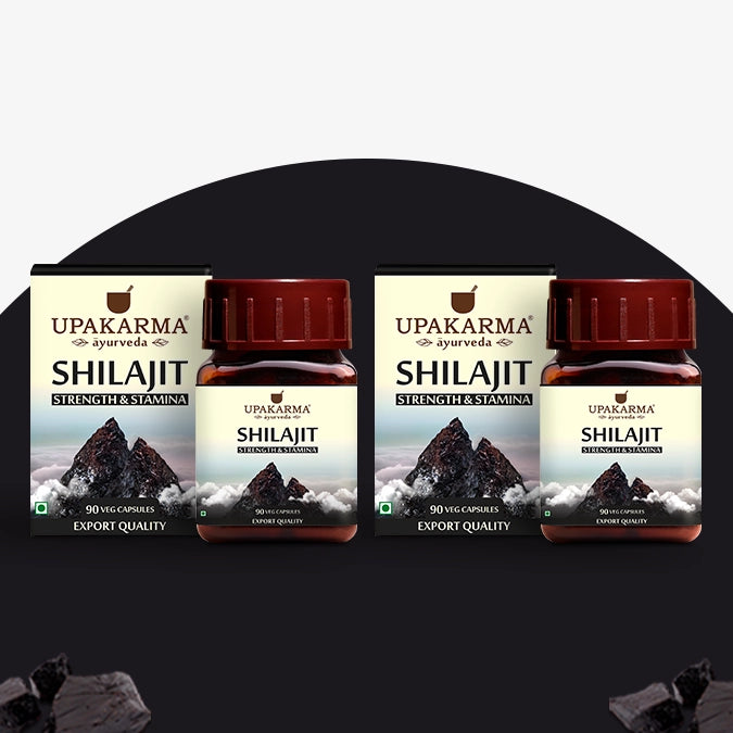 Upakarma Pure Shilajit Capsules - 500mg (90 Capsules)