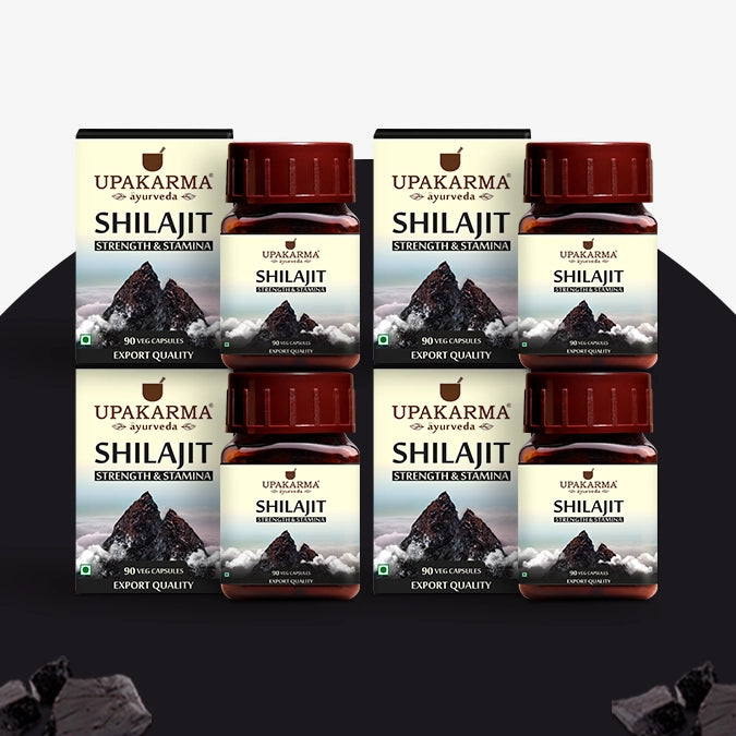Upakarma Pure Shilajit Capsules - 500mg (90 Capsules)