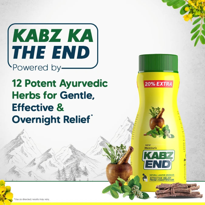 Kabz End by Mankind – Ayurvedic Constipation Relief Granules