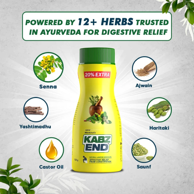 Kabz End by Mankind – Ayurvedic Constipation Relief Granules