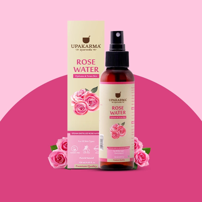 Steam Distilled Rose Water 120ML - Hydrates & Tones Skin