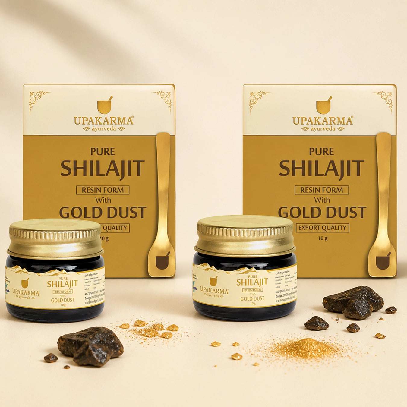 Upakarma Pure Shilajit Resin with Gold Dust 10g