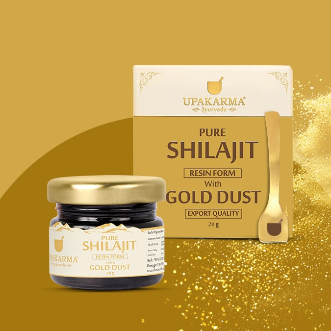 Upakarma Pure Shilajit Resin with Gold Dust 20g