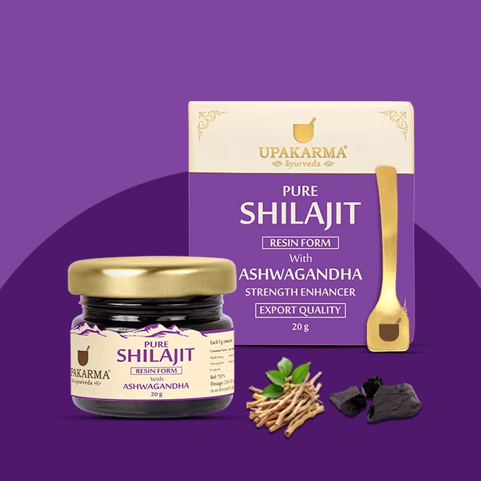 Upakarma Shilajit Resin with Ashwagandha 20g