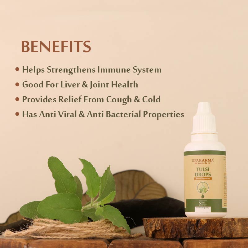 Upakarma Tulsi Drops 30ML - Pack of 3