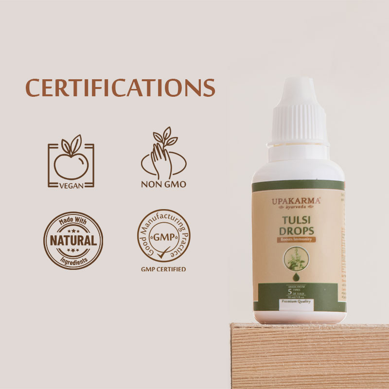 Upakarma Tulsi Drops 30ML - Pack of 3