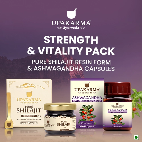 combo pack of shilajit resin and ashwagandha capsule