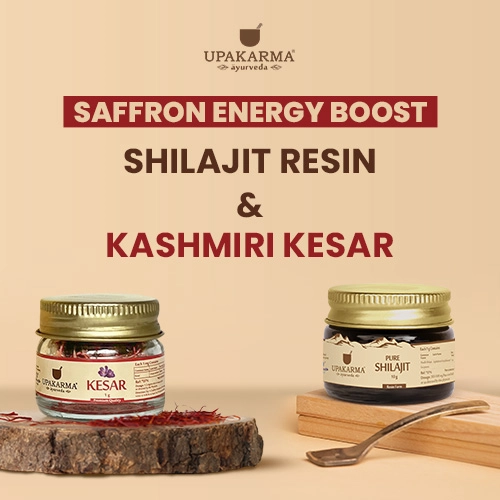 combo pack of shilajit resin 10g & kashmiri kesar 1g _m