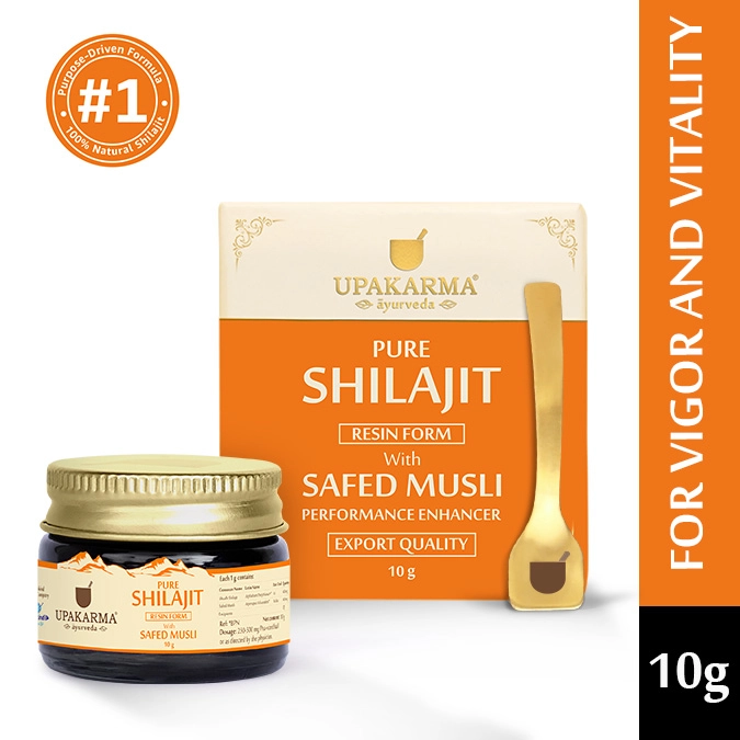 Shilajit resin with safed musli